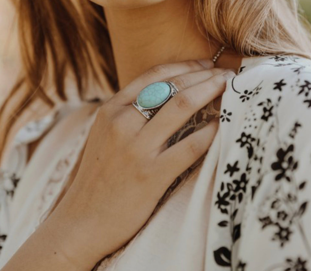 I’m a Wildflower Turquoise Ring